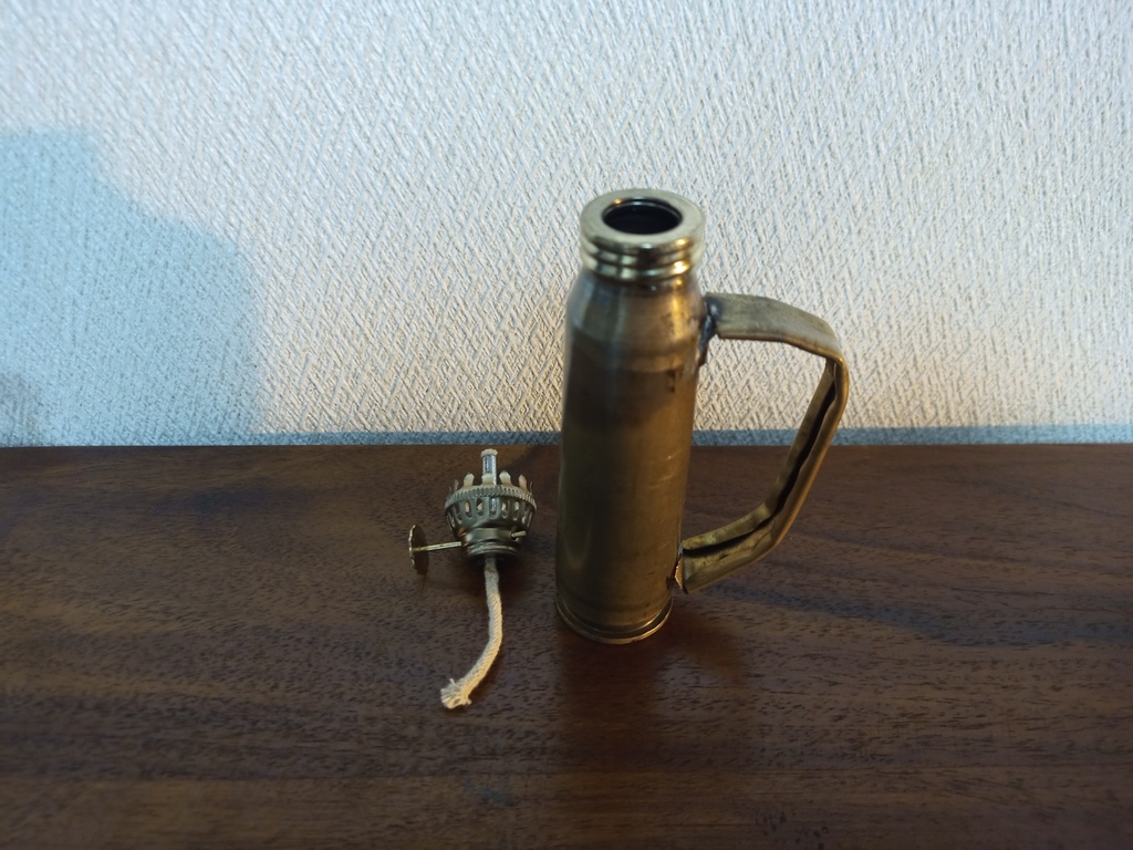 砲弾薬莢オイルランプ(B品)