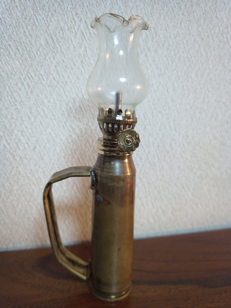砲弾薬莢オイルランプ(B品)