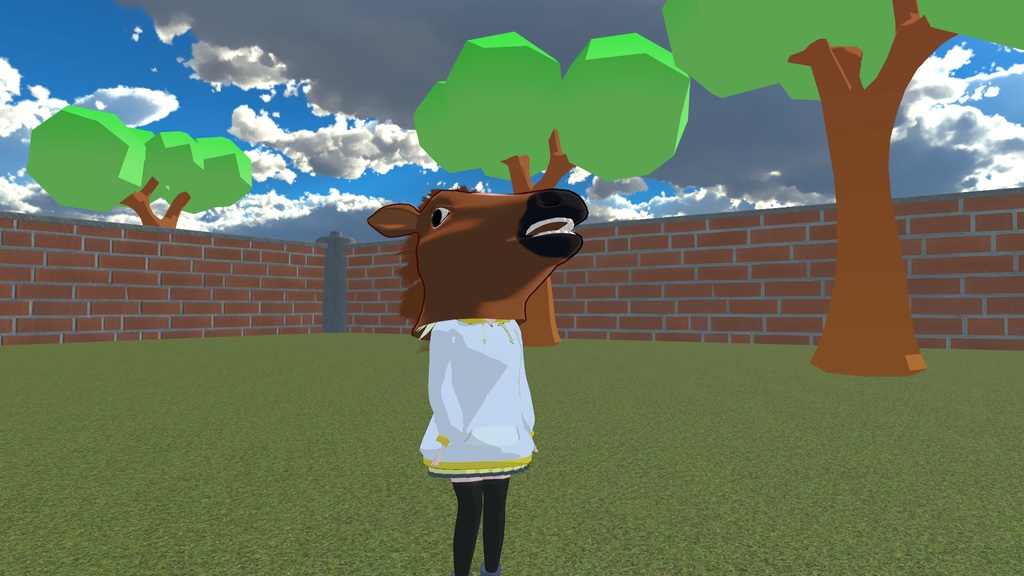 【3Dモデル】お馬ヘッドマスク【VRChat想定】