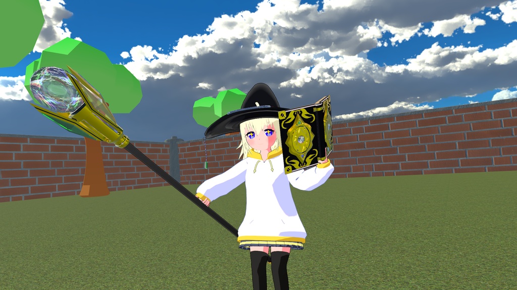 【3Dモデル】宝石魔女の三つ道具【VRC想定】