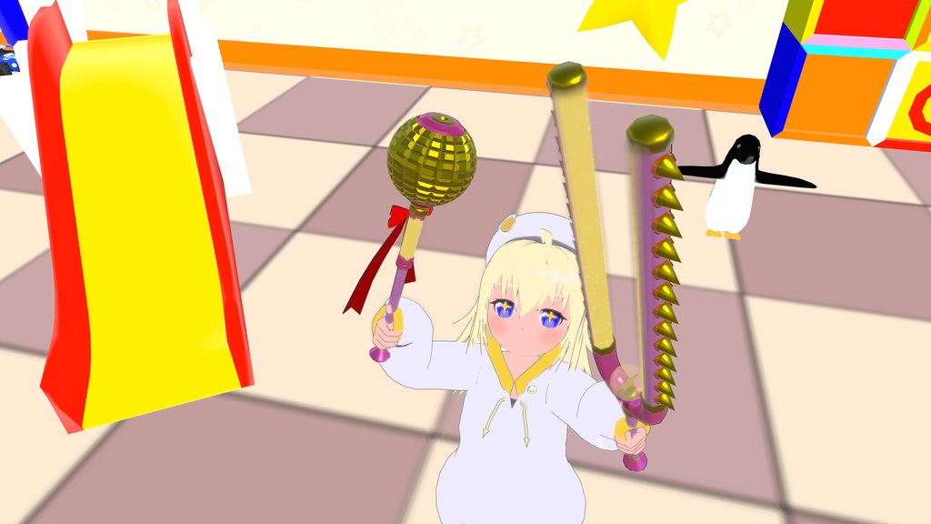 【3Dモデル】本気狩ルチューニング☆フォーク&ハンマー