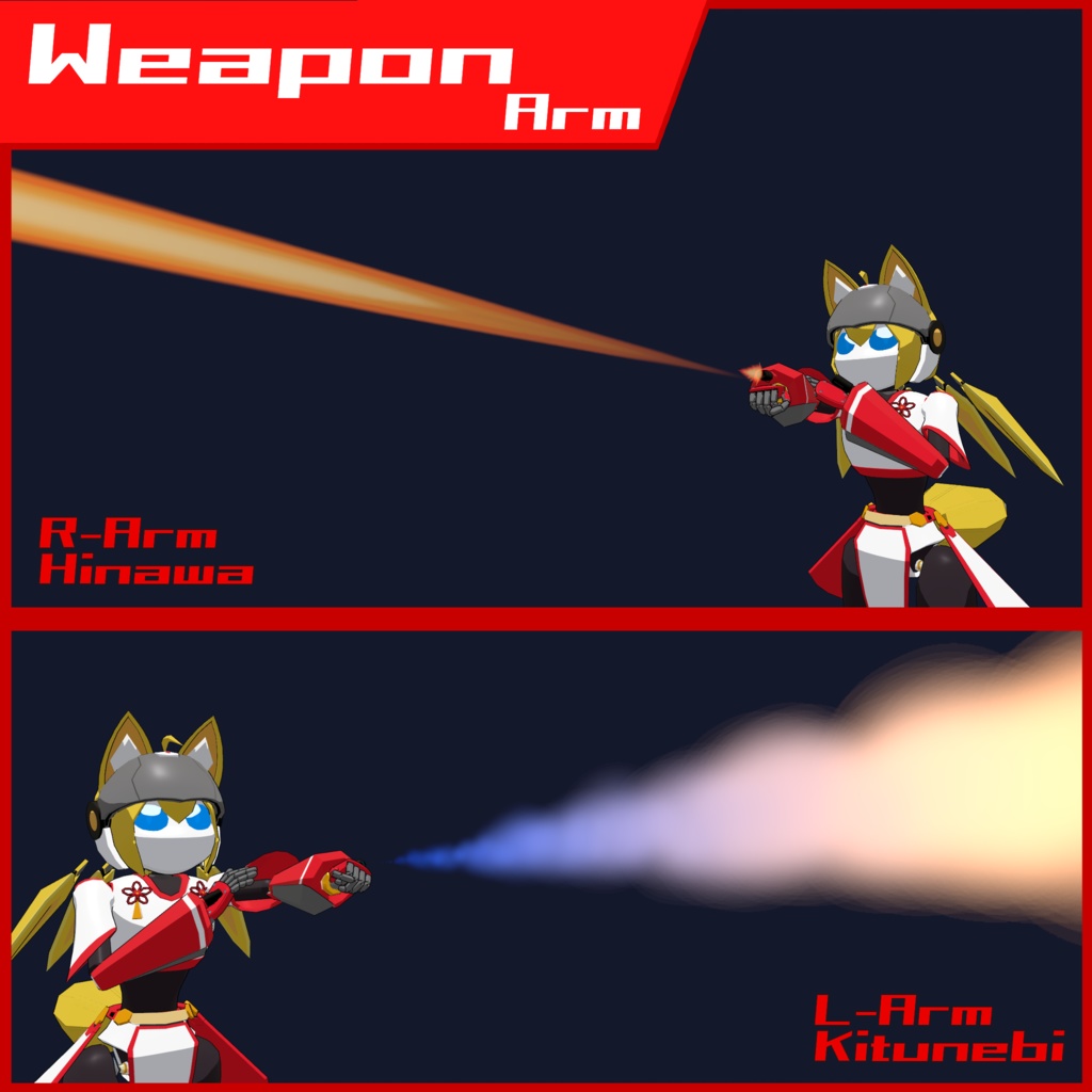 オリジナル3Dモデル「V-Mech/KO-YAN」Ver1.0【VRChat想定】