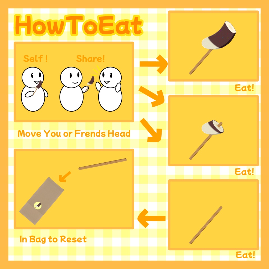 【VRC想定】食べれてシェアできる!チョコバナナ!【MA対応】