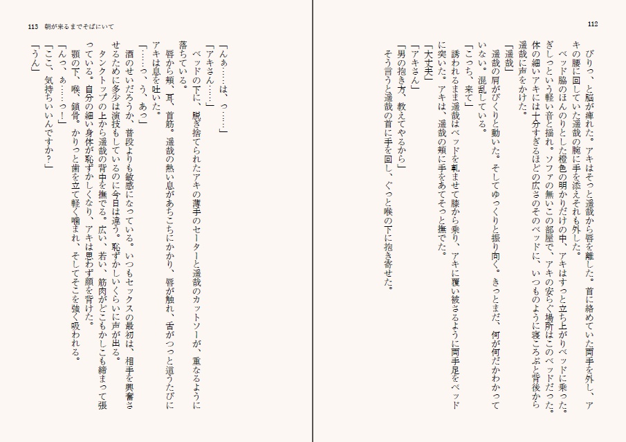 【電子】朝が来るまでそばにいて