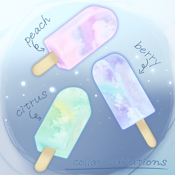 【無料 free】しゅわしゅわ 水彩ソーダのアイスキャンディ