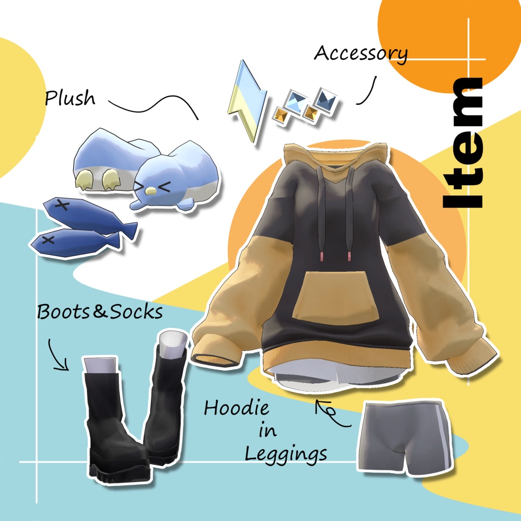 【ギミック付き】バリエーション5種!!えんかずパーカー【16アバター対応】