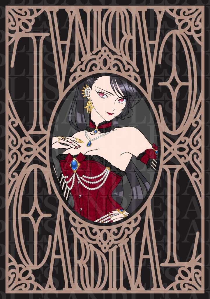 玲瓏館美沙夜お着替えイラスト本『CARDNAL』