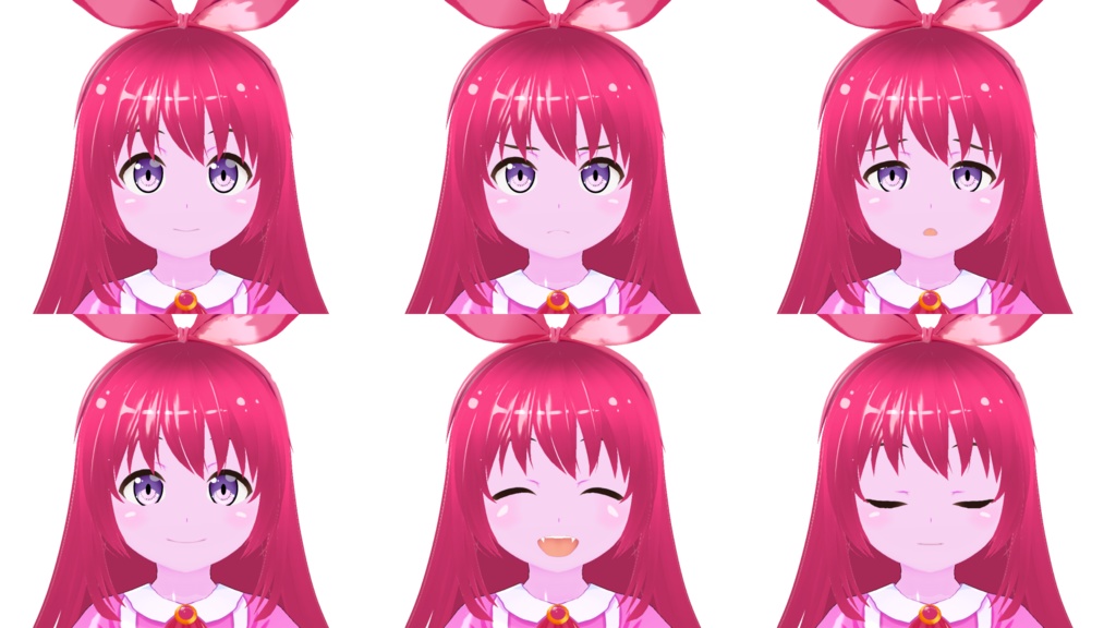 【VRM】ぷにこ【3Dモデル】