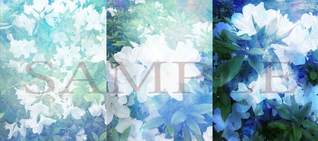 花と緑のテクスチャ