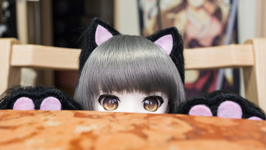 にゃんこセット　黒　60cm用