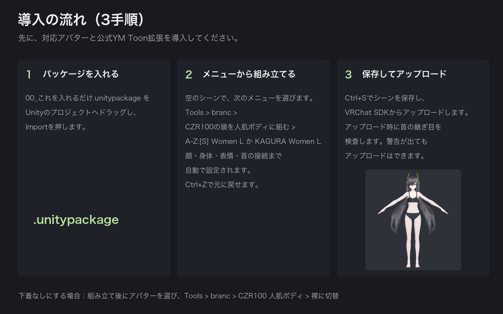 【YMファンメイド】人肌ボディテクスチャ【CZR100向け / Women L】