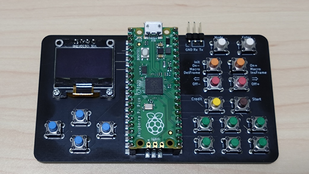 アーケードゲーム基板向け連射/マクロ装置(PicoRapidX)