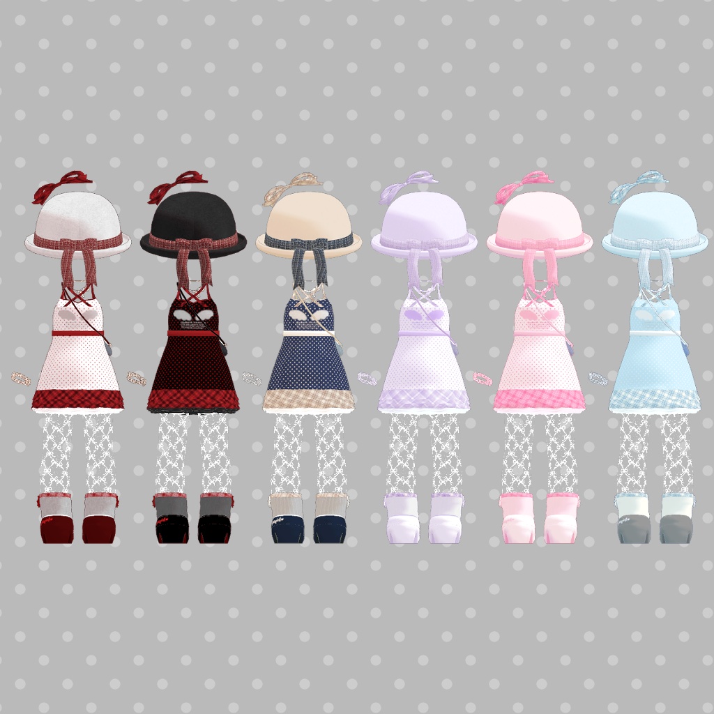 【キプフェルちゃん対応】みずたま さま~でいと【VRC向けコーデ】