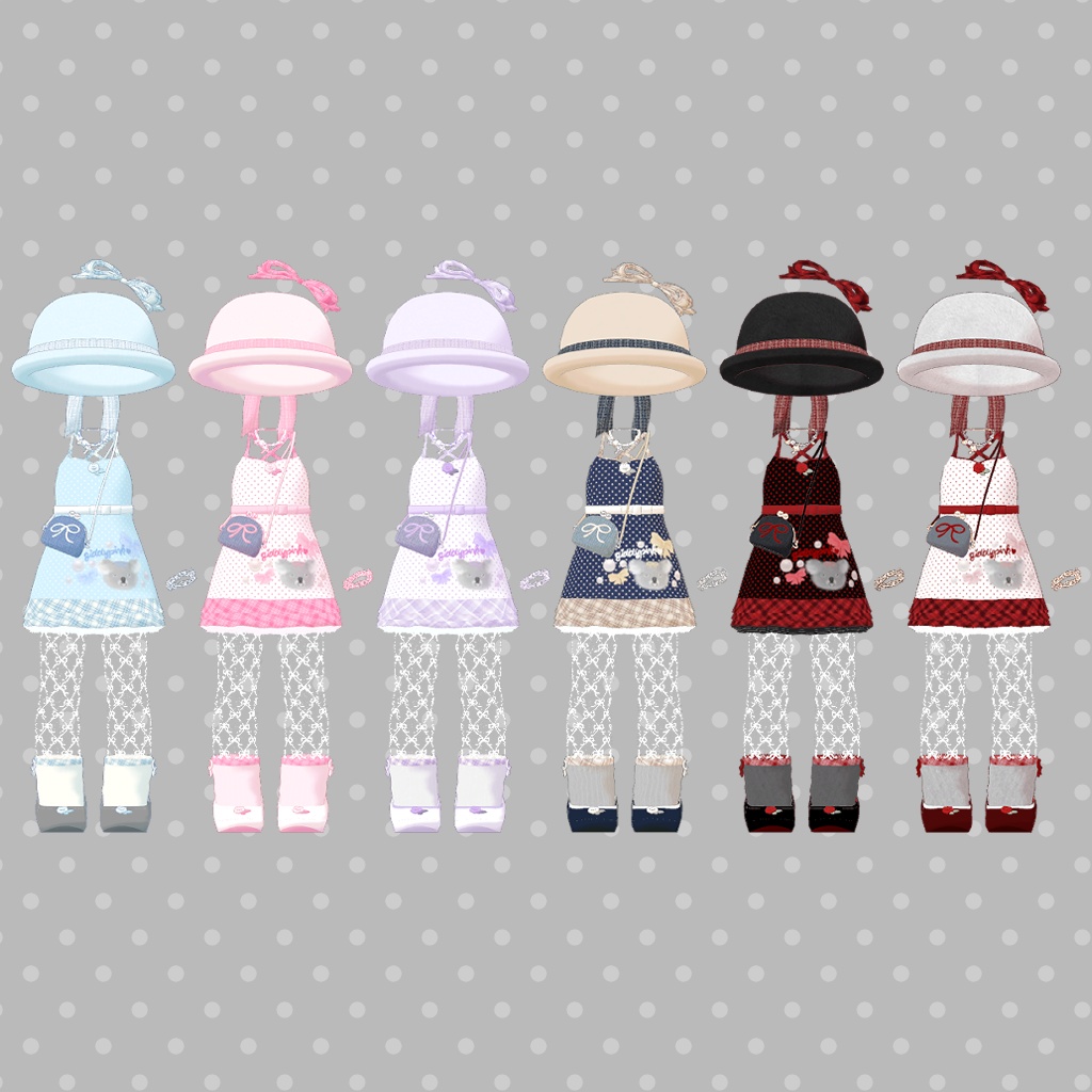 【キプフェルちゃん対応】みずたま さま~でいと【VRC向けコーデ】