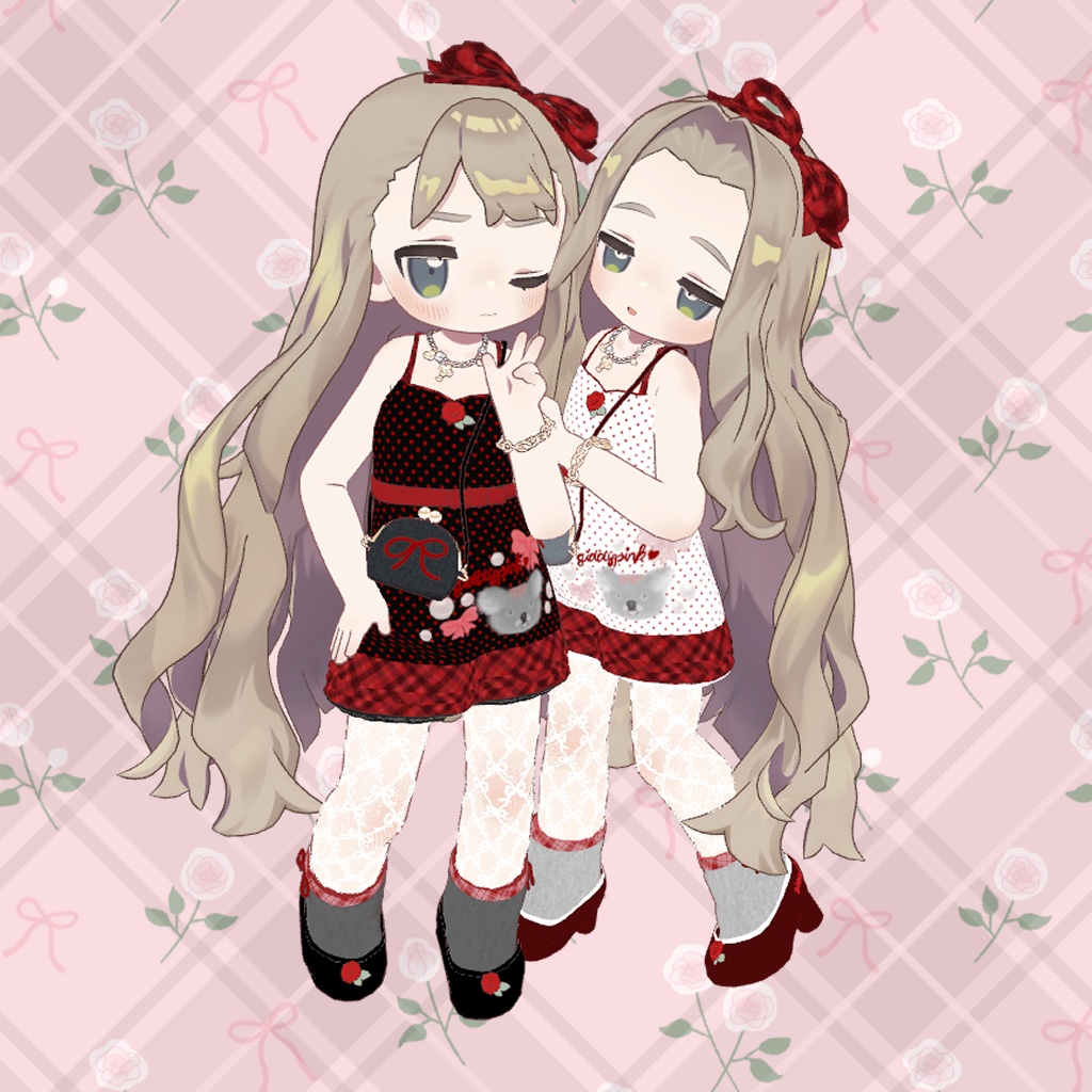 【キプフェルちゃん対応】みずたま さま~でいと【VRC向けコーデ】