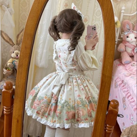 送料無料♡リボンベルト付きロリィタJSK wanpi145★