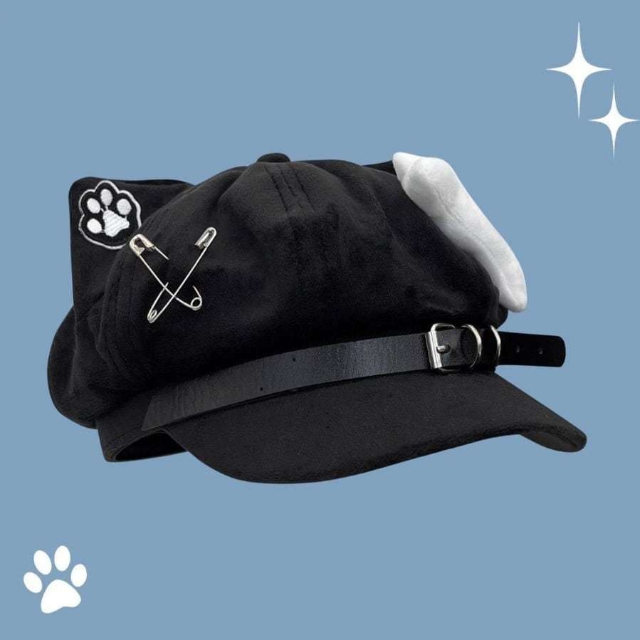 ゆめかわ♡全4カラー サブカル系猫耳キャップ komono7