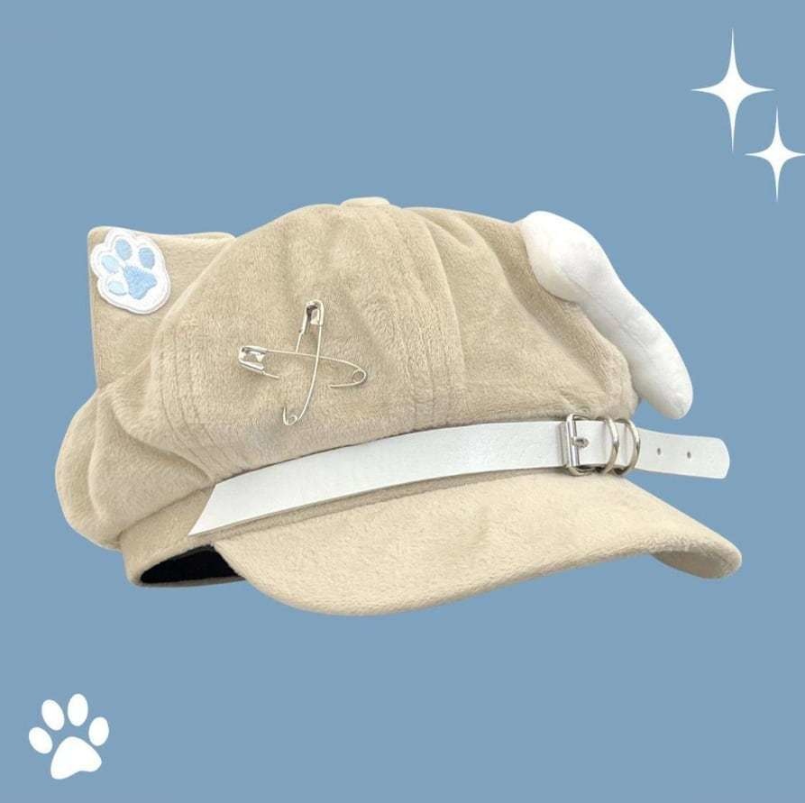 ゆめかわ♡全4カラー サブカル系猫耳キャップ komono7