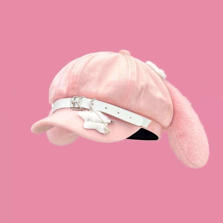 ゆめかわ♡全4カラー サブカル系もこもこキャップ komono6