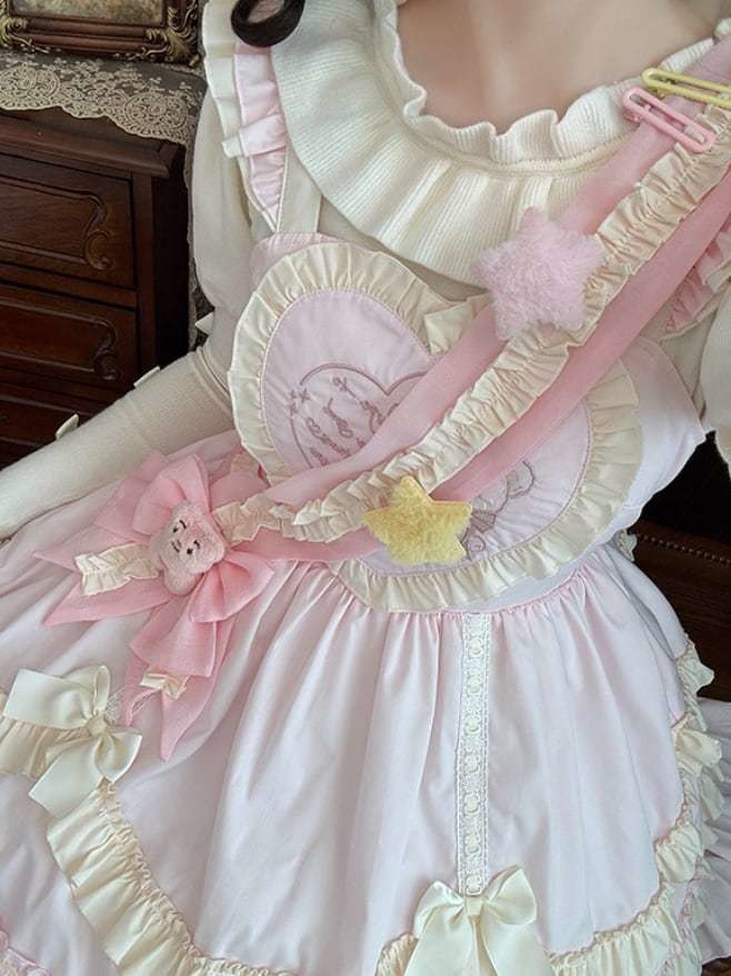 送料無料♡サッシュ&ヘアクリップ付きJSK wanpi124★