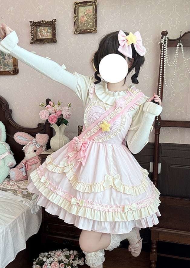 送料無料♡サッシュ&ヘアクリップ付きJSK wanpi124★