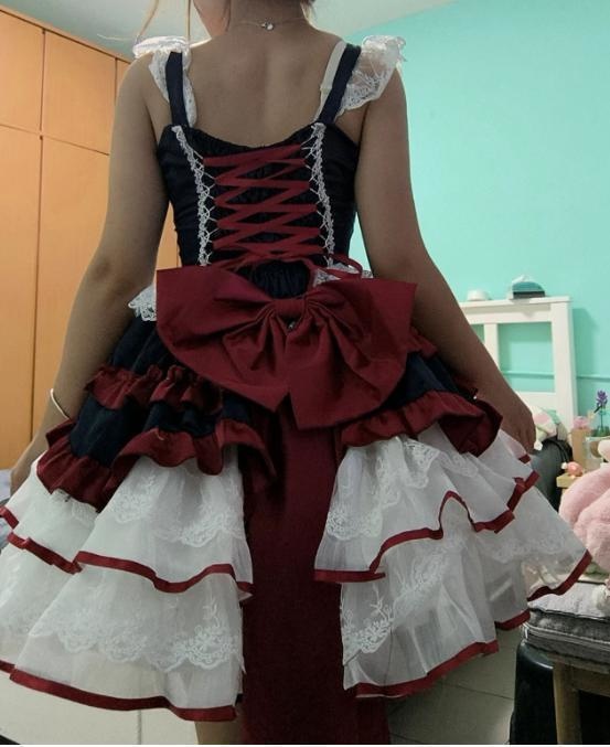 送料無料♡全2カラー バックリボン付き♪姫ロリちっくなジャンパースカート wanpi128★