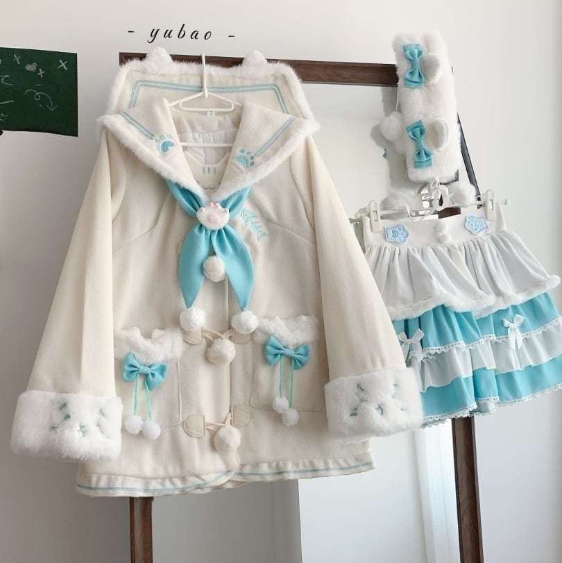 送料無料♡全3カラー もこもこセーラー服 seifuku73