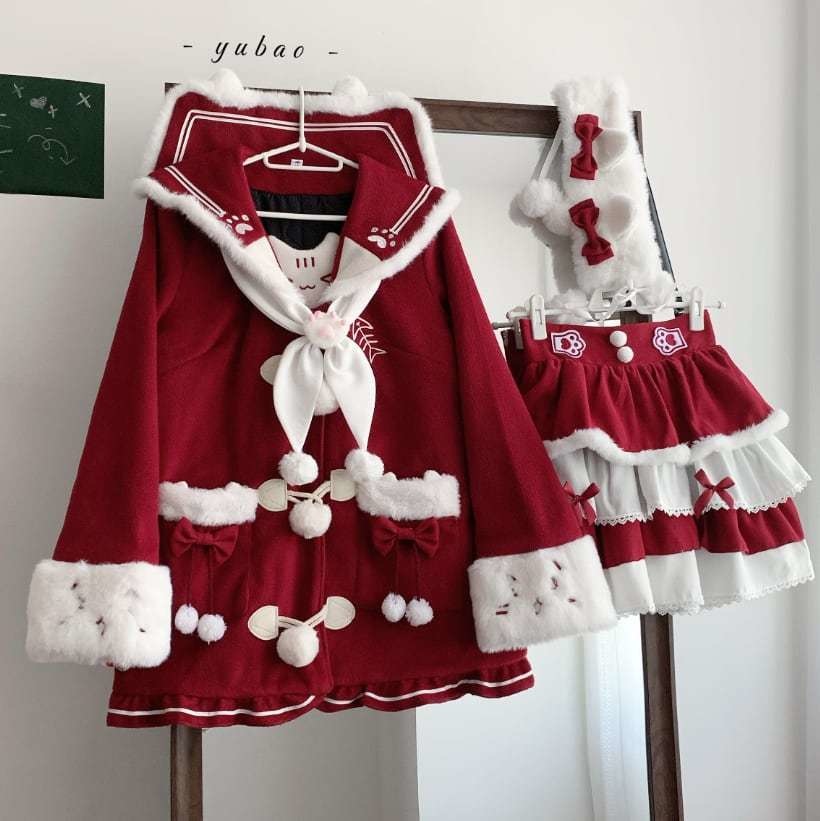 送料無料♡全3カラー もこもこセーラー服 seifuku73