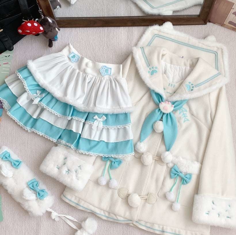 送料無料♡全3カラー もこもこセーラー服 seifuku73