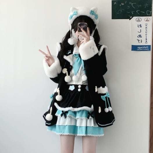 送料無料♡全3カラー もこもこセーラー服 seifuku73