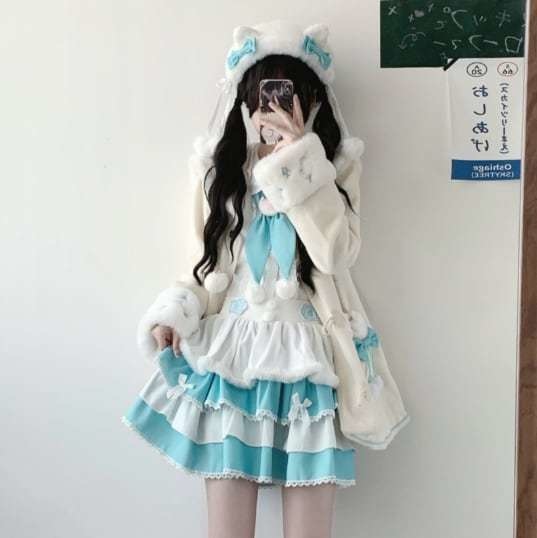 送料無料♡全3カラー もこもこセーラー服 seifuku73