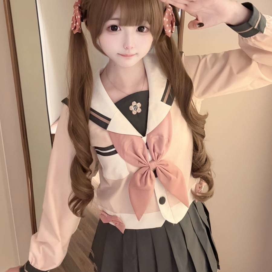送料無料♡桜カラーのセーラー服 seifuku57
