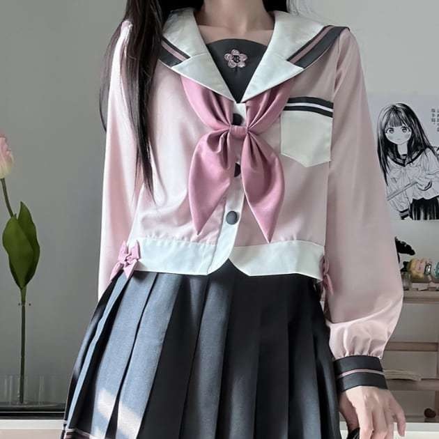 送料無料♡桜カラーのセーラー服 seifuku57