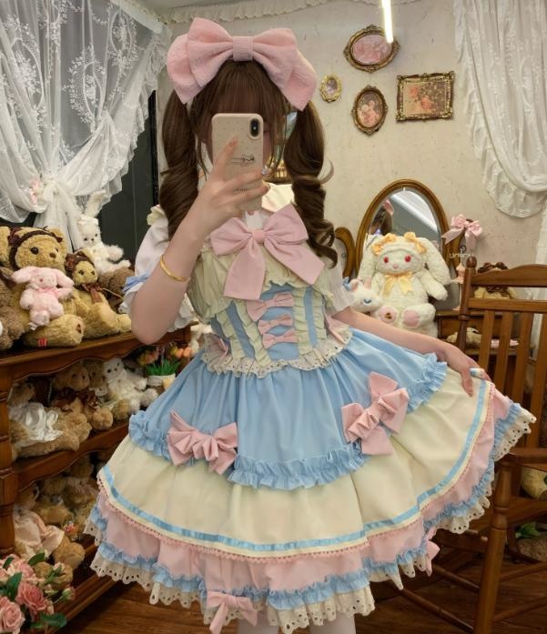 送料無料♡ハイウエストロリィタＪＳＫ　wanpi92★