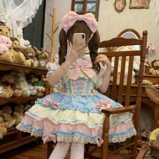 送料無料♡ハイウエストロリィタJSK wanpi92★