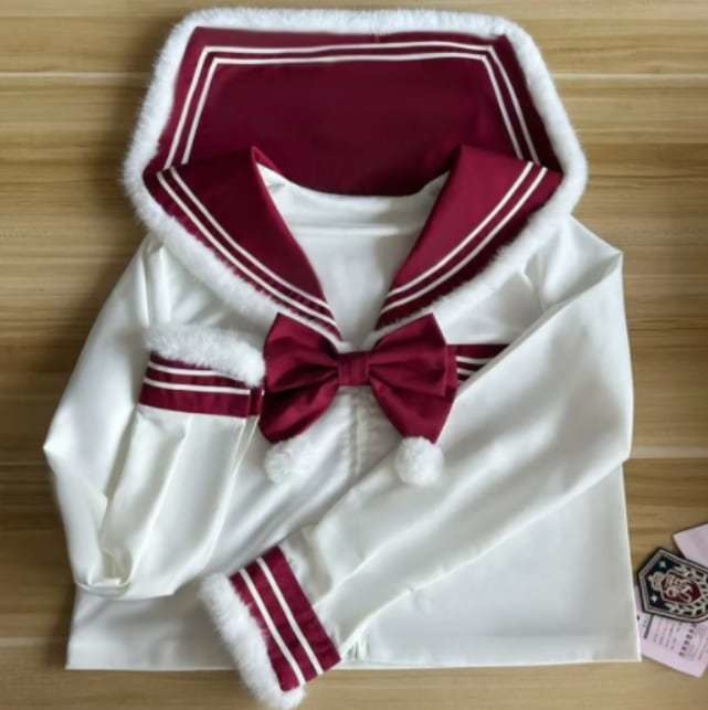 送料無料♡ボンボン付きねこねこセーラー服 seifuku65