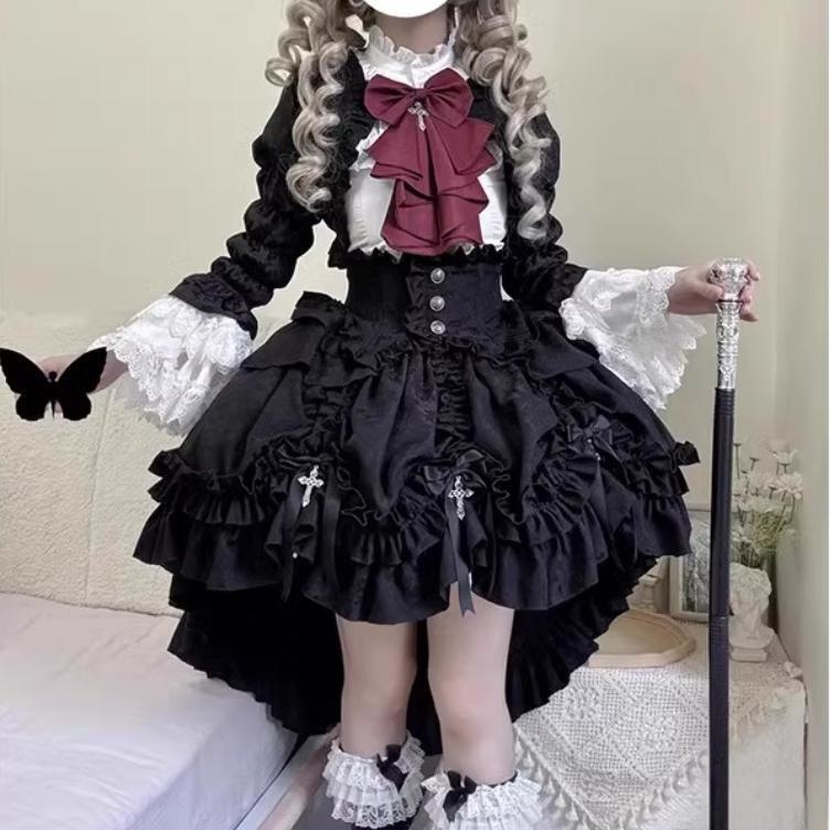 送料無料♡ダークゴシックロリィタセット　set9★