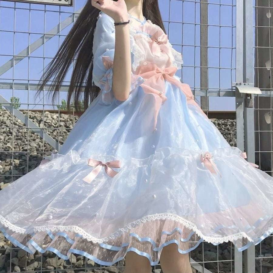 送料無料♡全2カラー クロスネックチュールワンピース wanpi163★