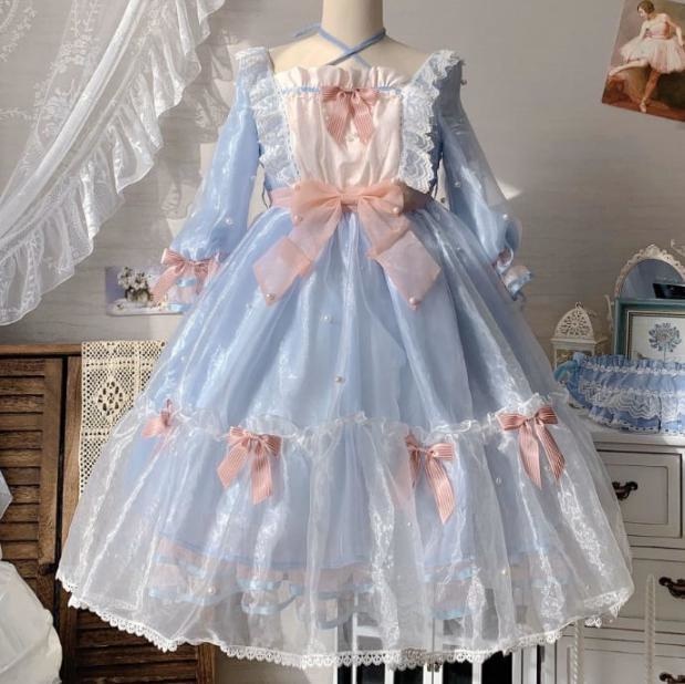 送料無料♡全2カラー　クロスネックチュールワンピース　wanpi163★