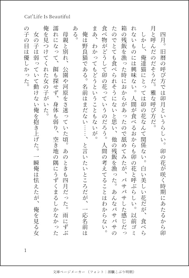 Cat's Life Is Beautiful