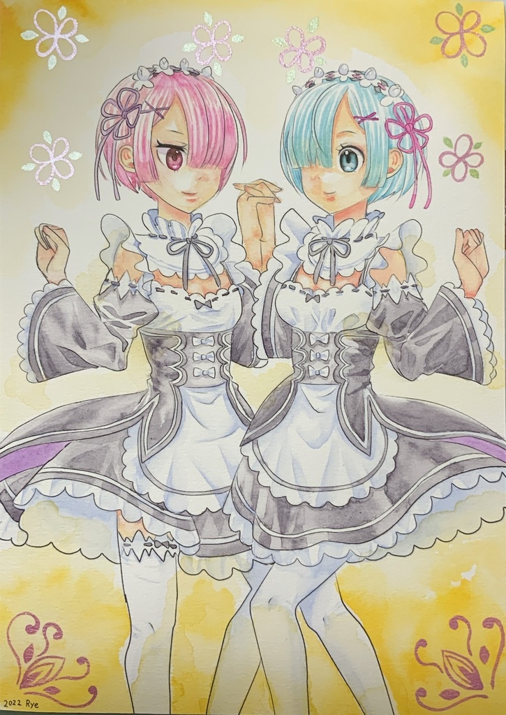 イラストリクエスト。オーダーイラスト。ハガキ、色紙サイズ、A5サイズ水彩画