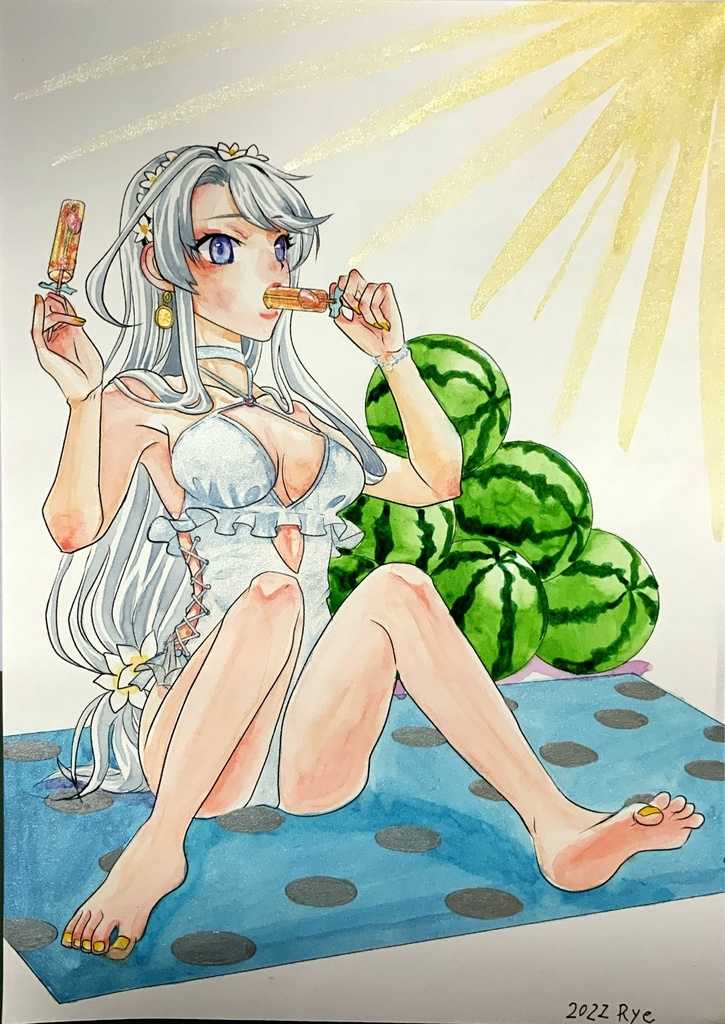 イラストリクエスト。オーダーイラスト。ハガキ、色紙サイズ、A5サイズ水彩画