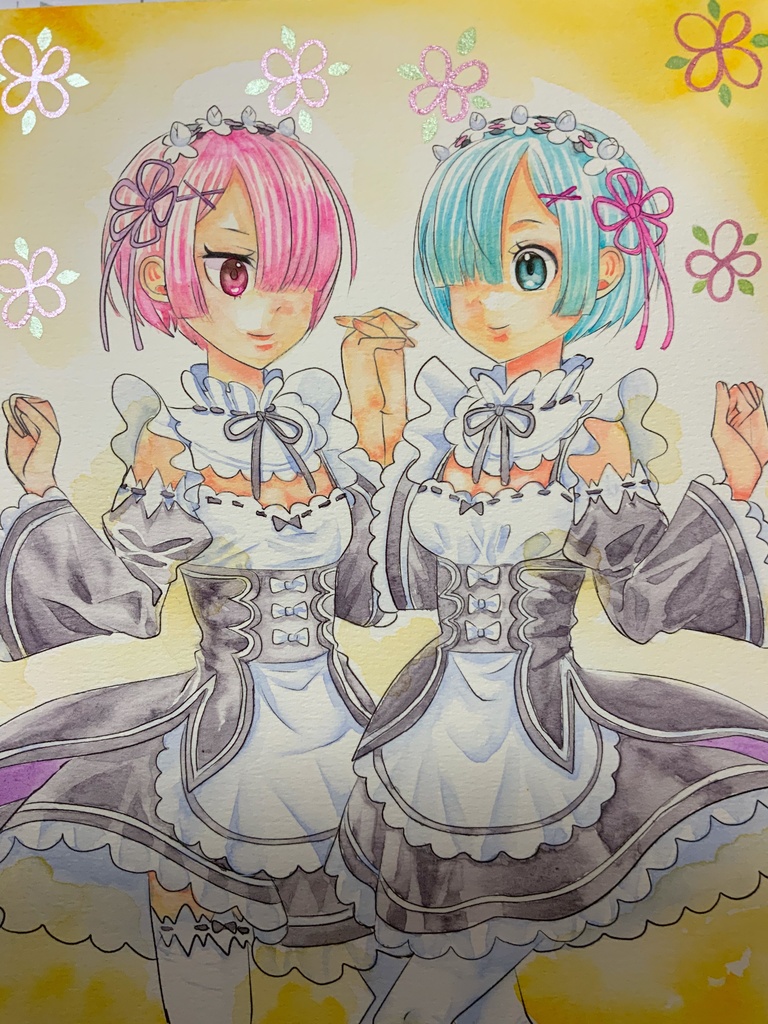 イラストリクエスト。オーダーイラスト。水彩画B5サイズ・A4サイズ