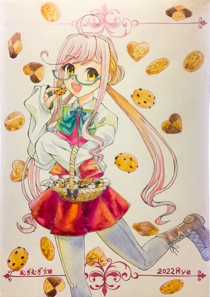 巻雲水彩原画B4