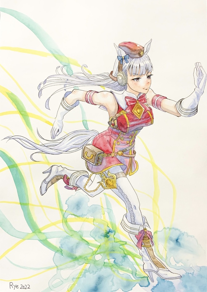 イラストリクエスト。オーダーイラスト。水彩画B4サイズ