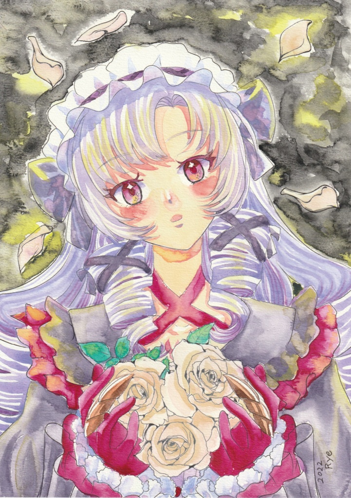 イラストリクエスト。オーダーイラスト。水彩画B4サイズ