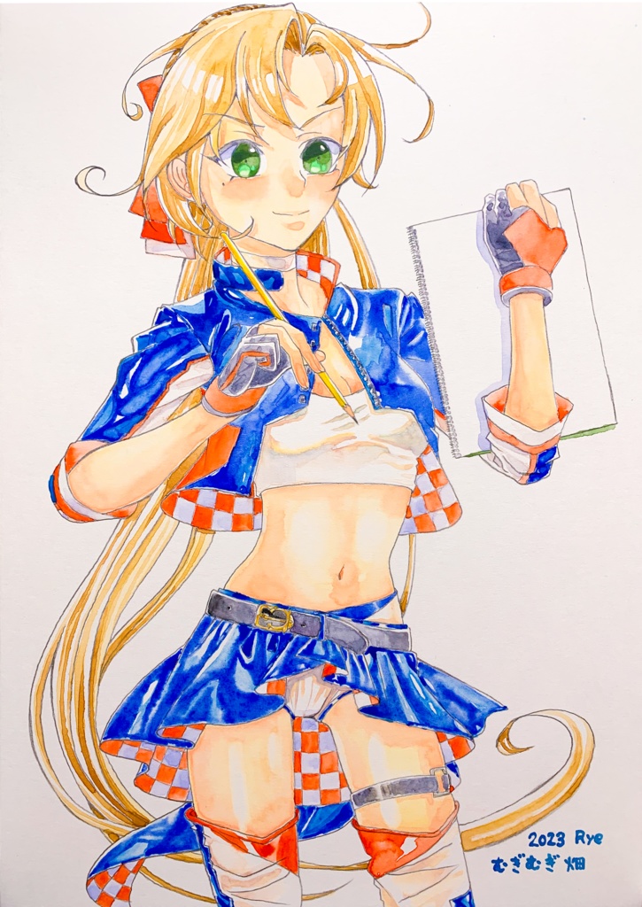 イラストリクエスト。オーダーイラスト。水彩画B4サイズ