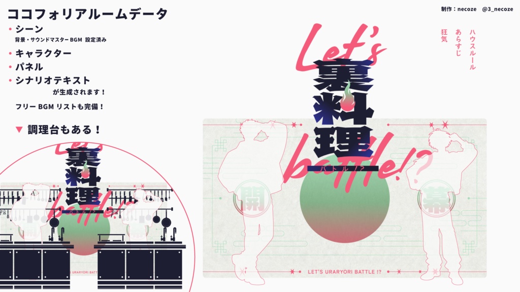 Let's 裏料理バトル!?【クトゥルフ神話TRPG】 SPLL:E187977