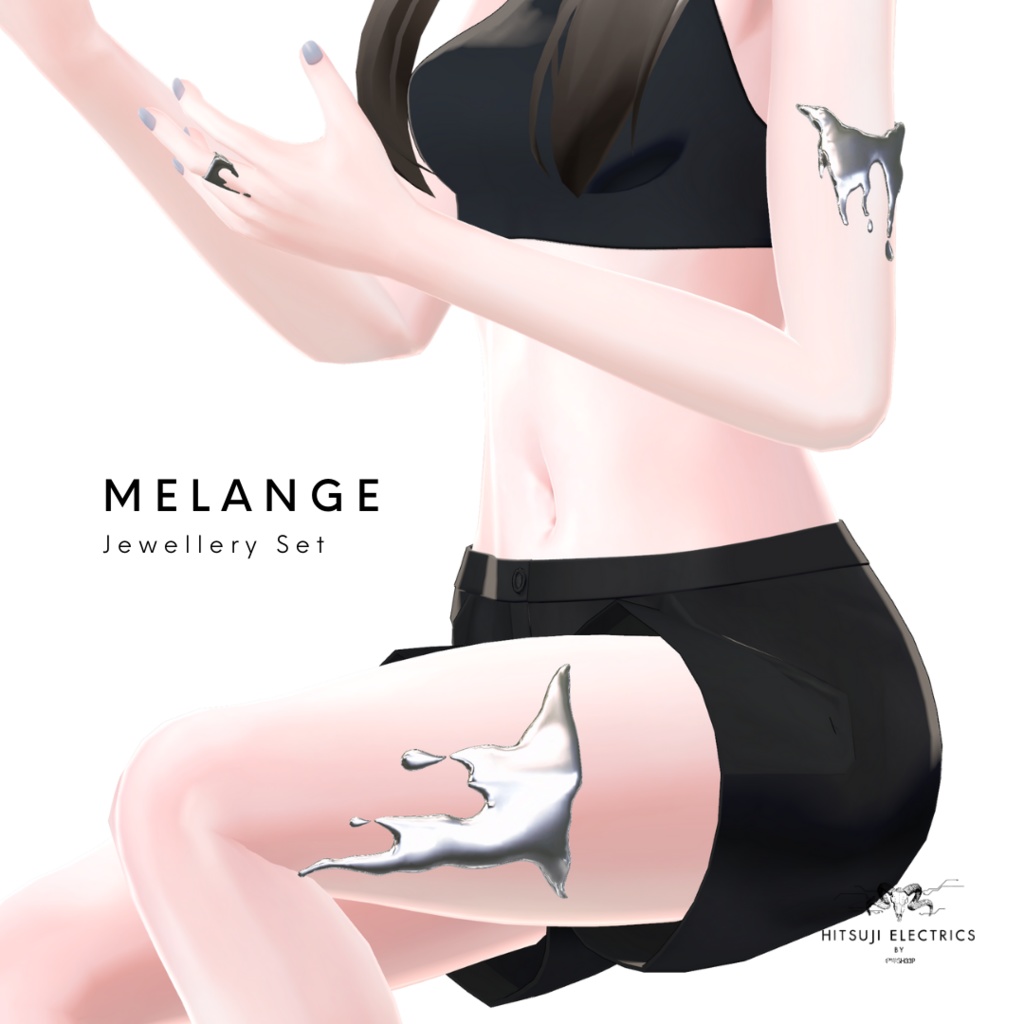 【4アバター対応】MELANGE Jewellery Set 【Grus/ユギ・ミヨ/桔梗/ゾメちゃん】