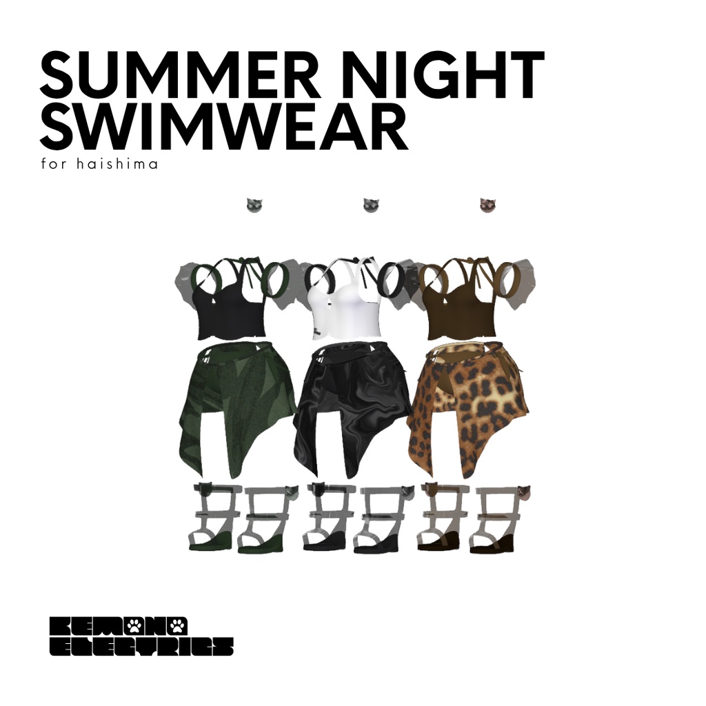 SUMMER NIGHT SWIMWEAR for haishima【灰島-haishima-対応】